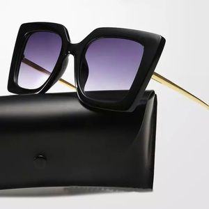 Black Square Cat Eye Oversized Sunglasses